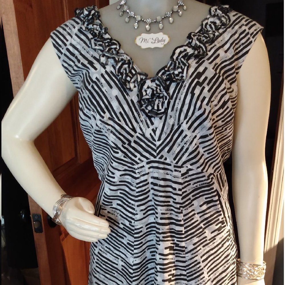 Graphic Print Summer Dress